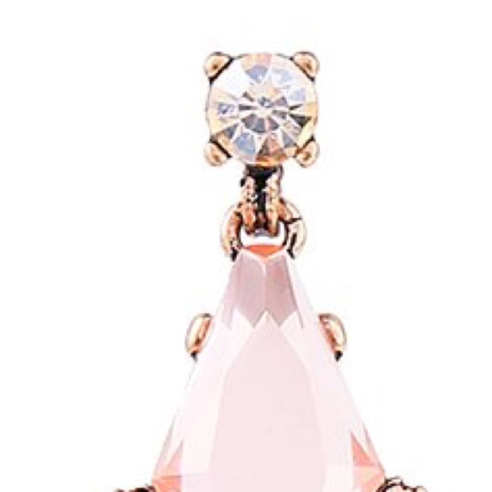 🎉HP x4🎉Pink Crystal Chandelier Drop Earrings - Picture 2 of 7